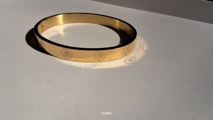 OM Premium Gold Anti-Tarnish Stylish Men Bracelet