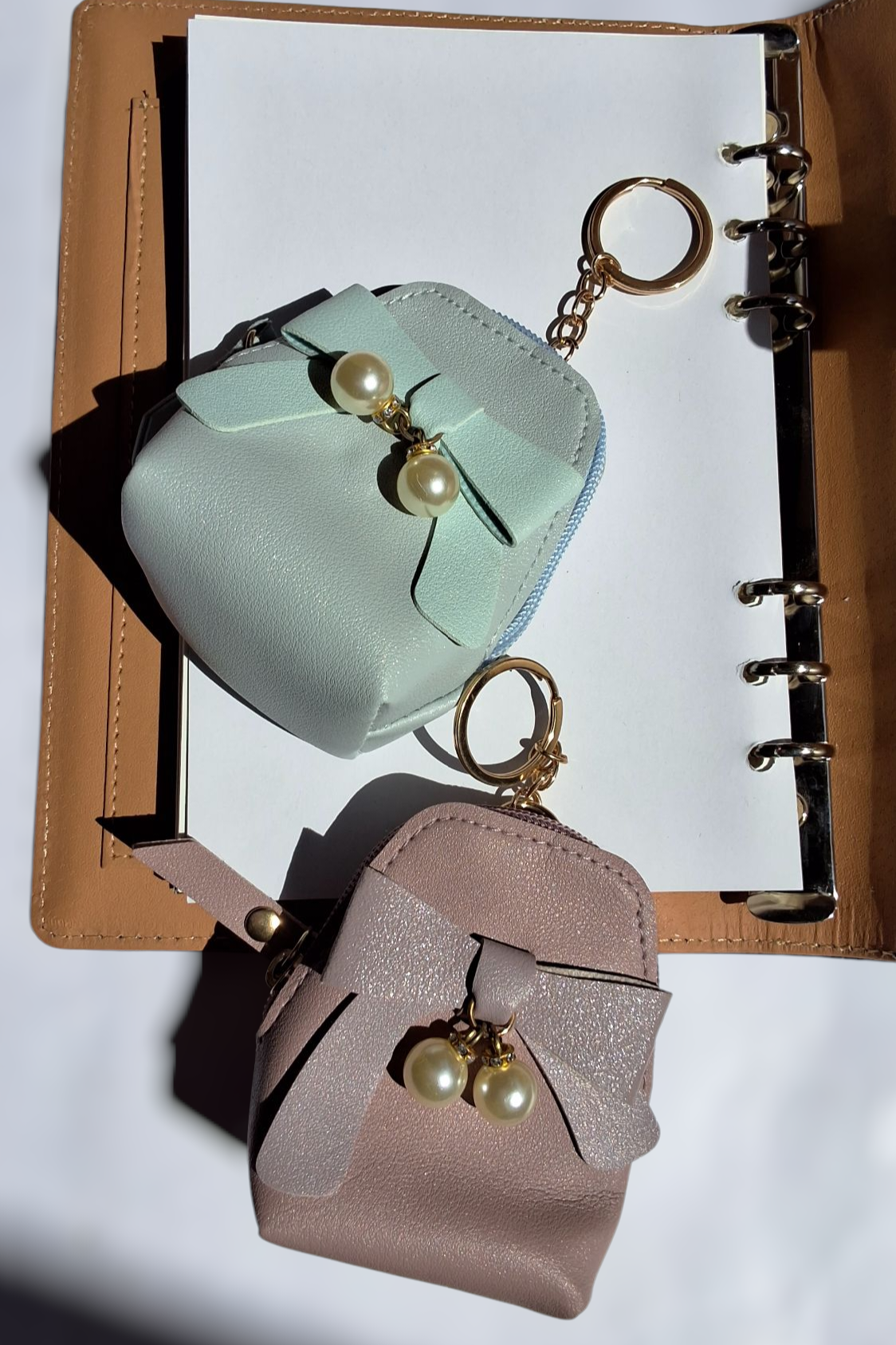Mini Korean Bow Keychain Pouch - Image 5
