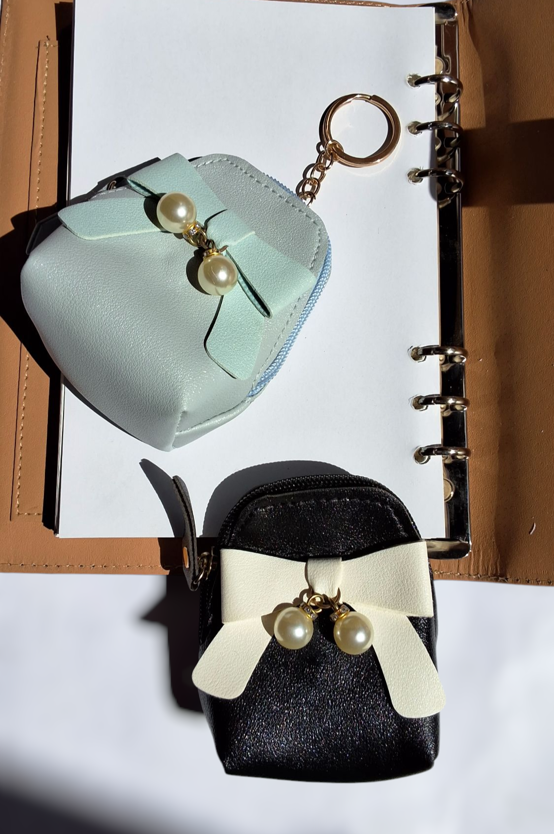 Mini Korean Bow Keychain Pouch - Image 6
