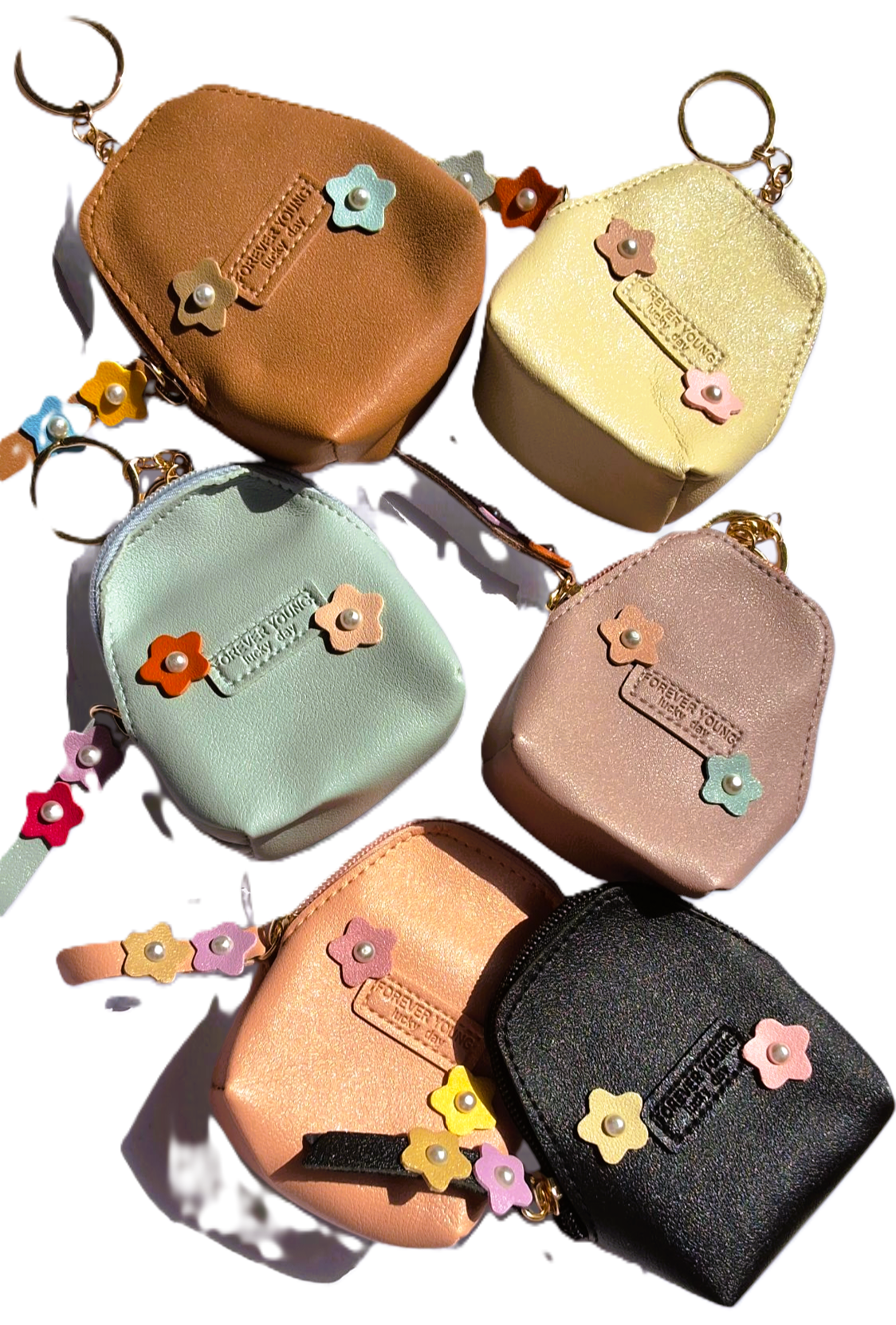 Mini Korean Floral Keychain Pouch