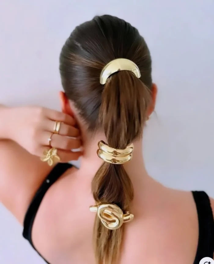 Metallic Anti Tarnish Hair Ties - Image 3
