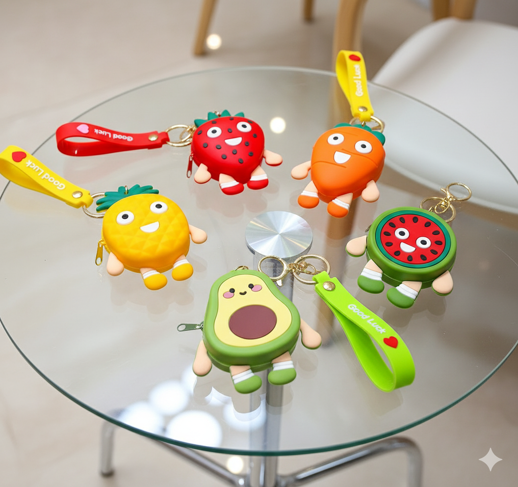 Fruit Keychain Pouch