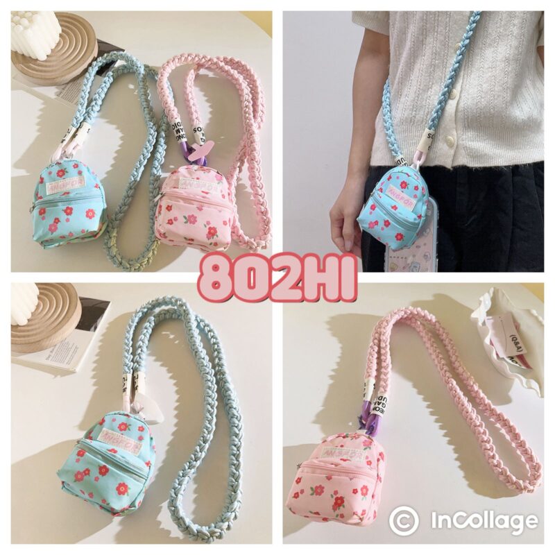 Mobile strap with pouch